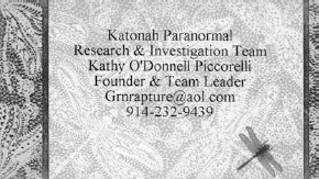 Business card for the Katonah Paranormal Research and Investigation Team - photo 4