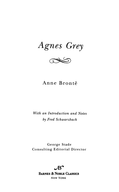 Agnes Grey Barnes Noble Classics Series - image 1