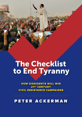Peter Ackerman The Checklist to End Tyranny