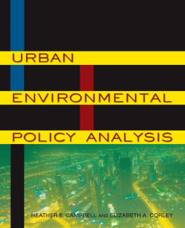 Kenneth C. Campbell - Urban Environmental Policy Analysis