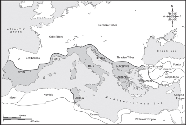 Map 1 The Mediterranean World in 146 BC Map 2 The Mediterranean World - photo 2