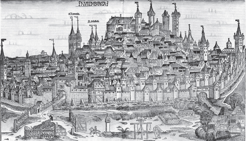 Opposite The imperial city of Nuremberg as viewed from the southeast with the - photo 3