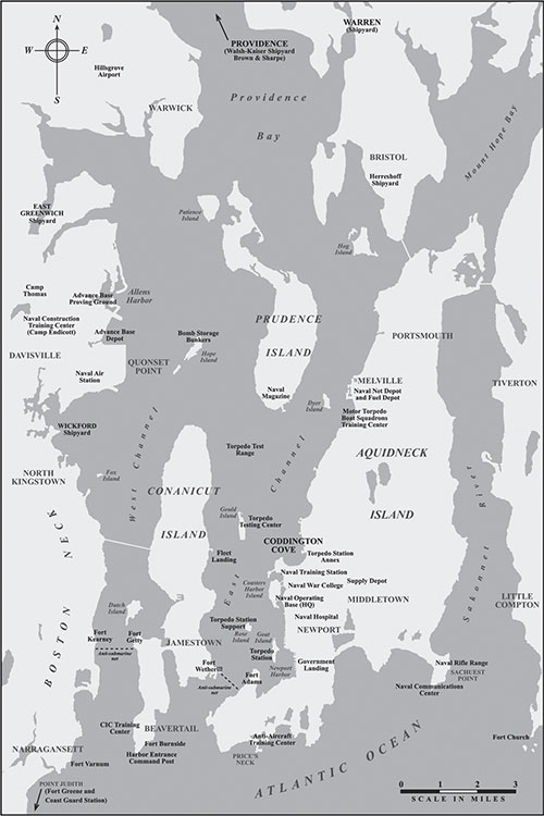 This map shows the US Navy facilities and US Army defenses of Narragansett - photo 4