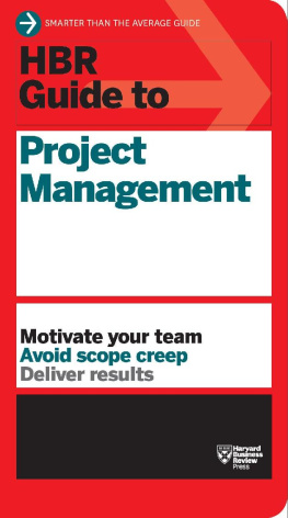 Harvard Business Publishing HBR Guide to Project Management