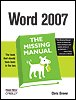 Word 2007 The Missing Manual - image 1