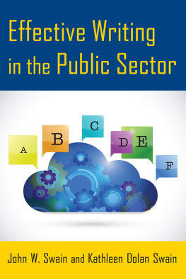 John W. Swain - Effective Writing in the Public Sector