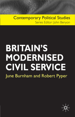 June Burnham Britains Modernised Civil Service