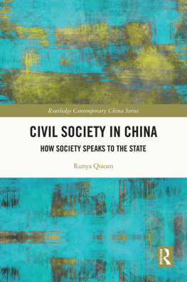 Runya Qiaoan - Civil Society in China: How Society Speaks to the State