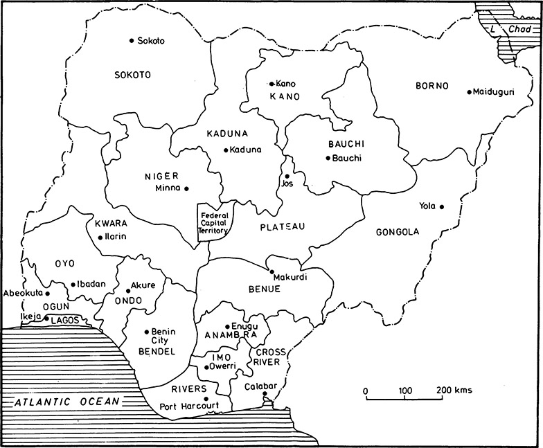 Map of Nigeria 1 The five Ds of contemporary Nigerian civil-military thought - photo 1