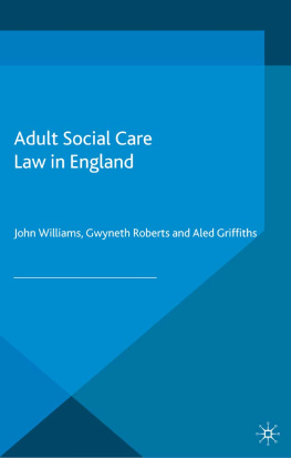 John Williams Adult Social Care Law in England