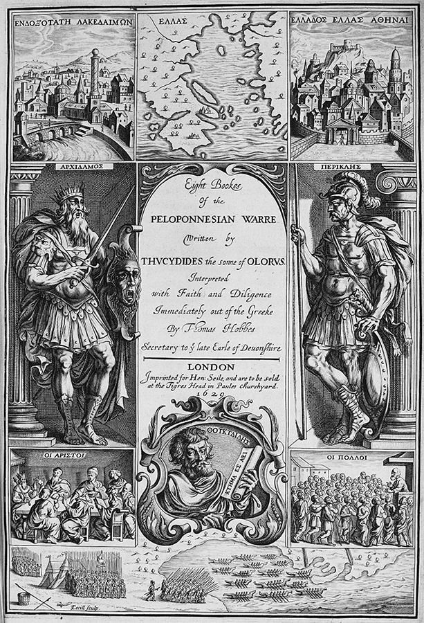 FIGURE 1 Frontispiece to Hobbes translation of Thucydides Eight Bookes of the - photo 2