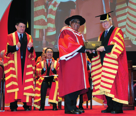 Mr S R Nathan was conferred an honorary doctorate by the Nanyang - photo 2