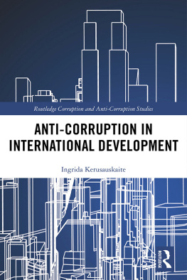 Ingrida Kerusauskaite Anti-Corruption in International Development