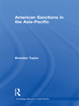 Brendan Taylor - American Sanctions in the Asia-Pacific