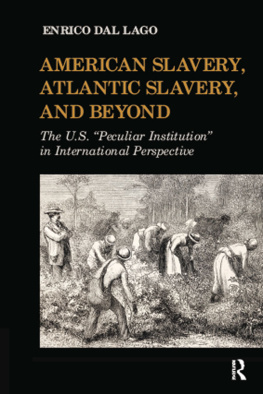 Enrico Dal Lago - American Slavery, Atlantic Slavery, and Beyond: The U.S. Peculiar Institution in International Perspective