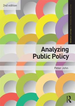 Peter John - Analyzing Public Policy