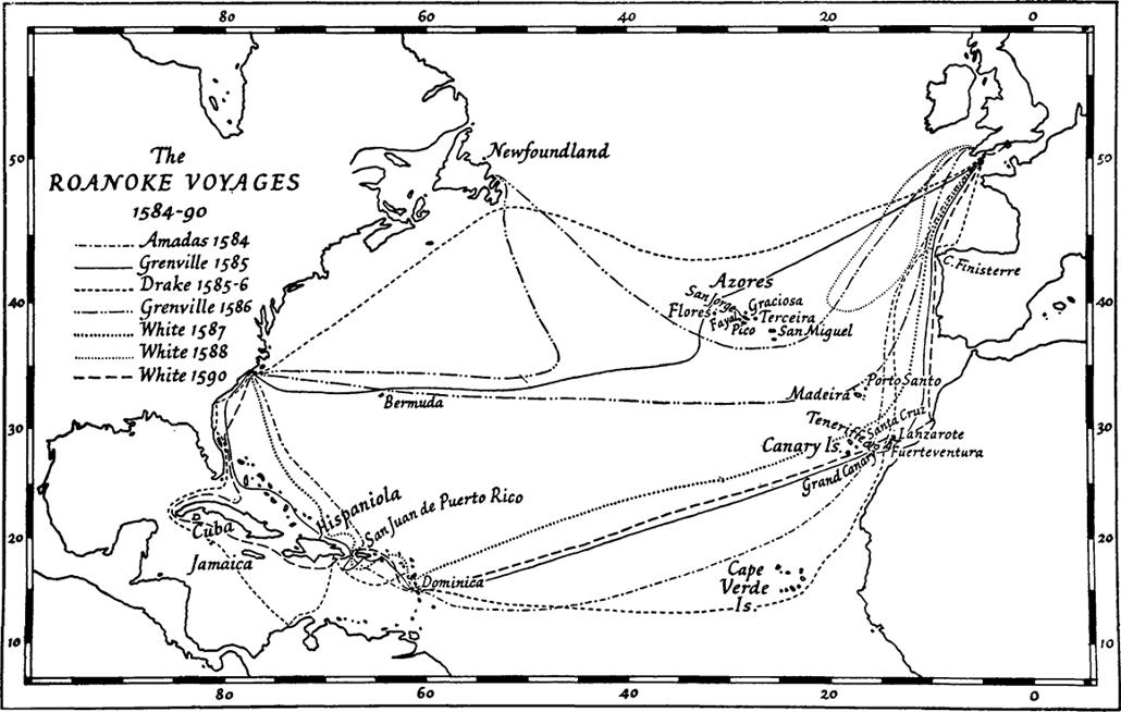 THE ROANOKE VOYAGES 15841590 DOCUMENTS TO ILLUSTRATE THE ENGLISH VOYAGES TO - photo 2