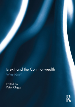 Peter Clegg Brexit and the Commonwealth: What Next?