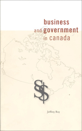 Jeffrey Roy - Business and Government in Canada