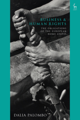 Dalia Palombo Business and Human Rights: The Obligations of the European Home States