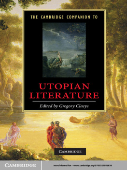 Gregory Claeys - The Cambridge Companion to Utopian Literature
