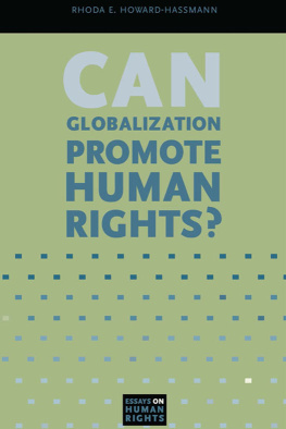 Rhoda E. Howard-Hassmann Can Globalization Promote Human Rights?