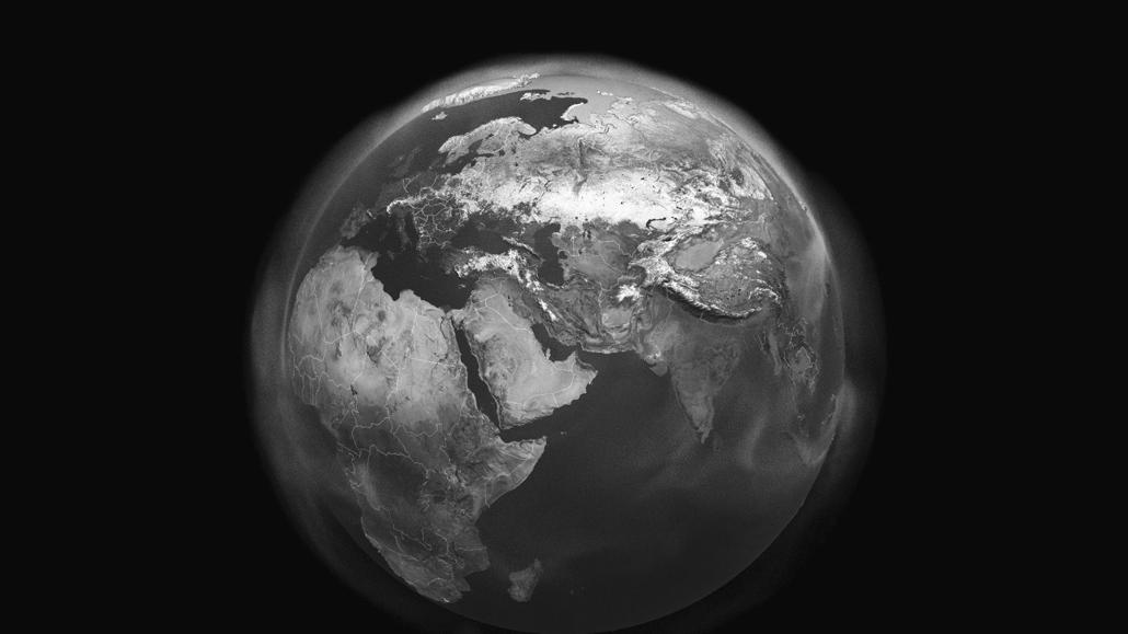 NASA photo of the Eastern Hemisphere partially covered with methane gas - photo 2