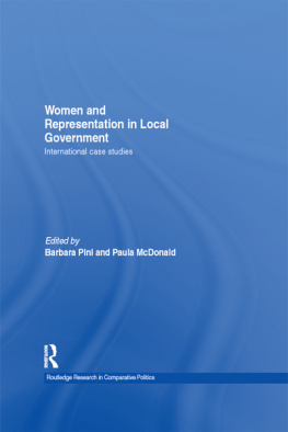 Barbara Pini - Women and Representation in Local Government: International Case Studies