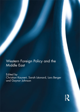 Christian Kaunert Western Foreign Policy and the Middle East