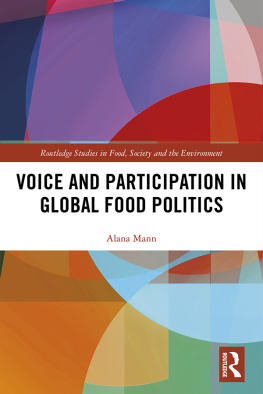 Alana Mann - Voice and Participation in Global Food Politics