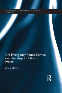 Annie Herro - UN Emergency Peace Service and the Responsibility to Protect