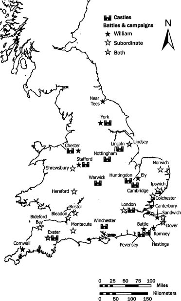 Map 4 William the Conquerors Castles and Campaigns Genealogy 1 Edward - photo 6