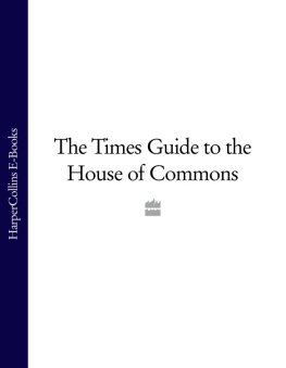 Times Books The Times Guide to the House of Commons