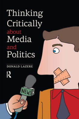 Donald Lazere Thinking Critically About Media and Politics