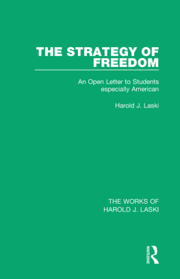 Harold J. Laski - The Strategy of Freedom: An Open Letter to Students, Especially American