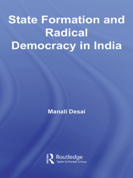 Manali Desai State Formation and Radical Democracy in India