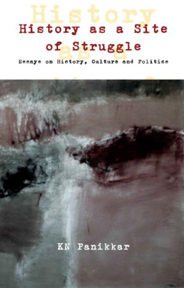 K.N. Panikkar - History as a Site of Struggle: Essays on History, Culture and Politics