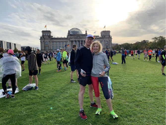 Pat and Tony about to run the 2019 Berlin Marathon Forward New edition - photo 3