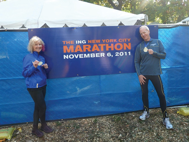 Pat and Tony at the 2011 New York City Marathon We entered a few runs on - photo 4