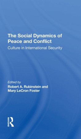 Robert A. Rubinstein The Social Dynamics of Peace and Conflict: Culture in International Security