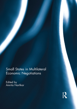 Amrita Narlikar - Small States in Multilateral Economic Negotiations