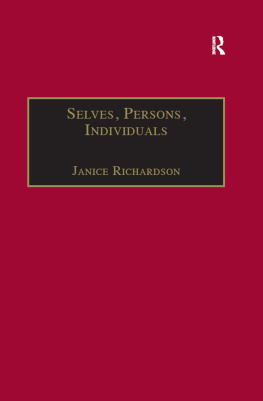 Janice Richardson - Selves, Persons, Individuals: Philosophical Perspectives on Women and Legal Obligations