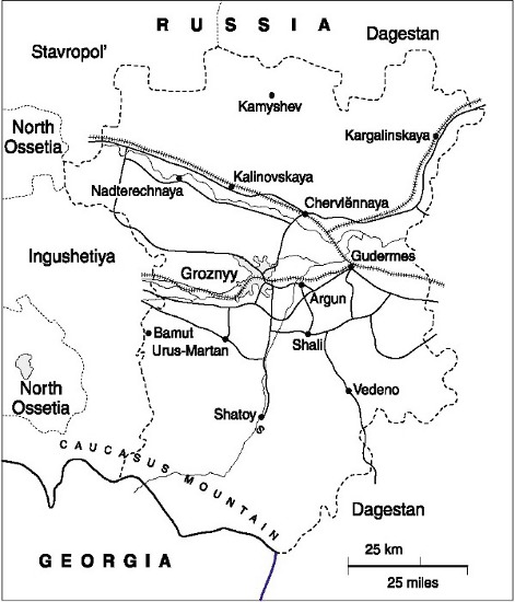 Map 1 Chechnya Map 2 Ethnolinguistic groups in the Caucasus region - photo 2