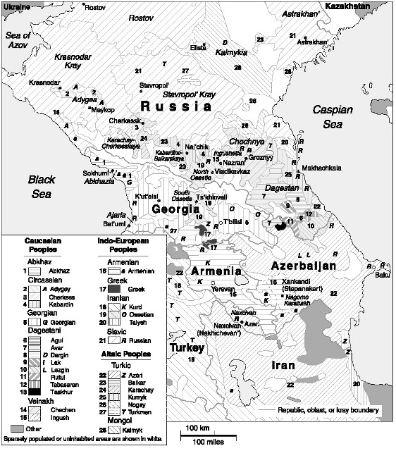 Map 2 Ethnolinguistic groups in the Caucasus region Source The - photo 4