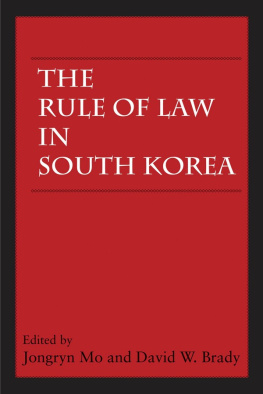 Jongryn Mo - The Rule of Law in South Korea