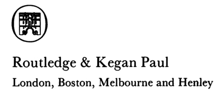 First published in 1983 by Routledge Kegan Paul Plc 39 Store Street - photo 2