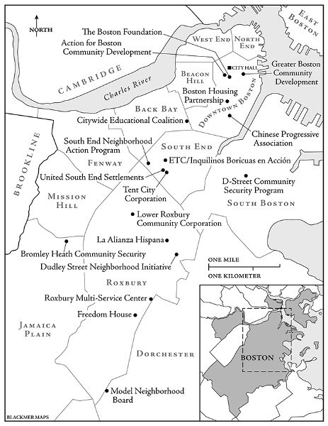 FIGURE 01 Boston and some of its neighborhood nonprofits Neighborhood-based - photo 3