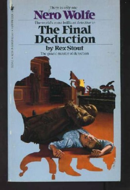 Rex Stout - The Final Deduction