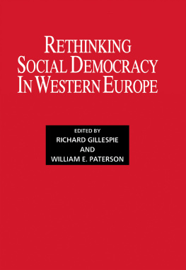 Richard Gillespie - Rethinking Social Democracy in Western Europe