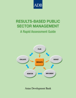 Asian Development Bank - Results-Based Public Sector Management: A Rapid Assessment Guide